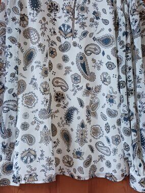 Ann Taylor White Dressy Blouse